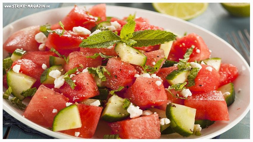 Salat Rezept mit Melone und Feta