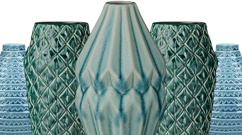 Vasen mit Strukturmuster auf STRIKE magazin